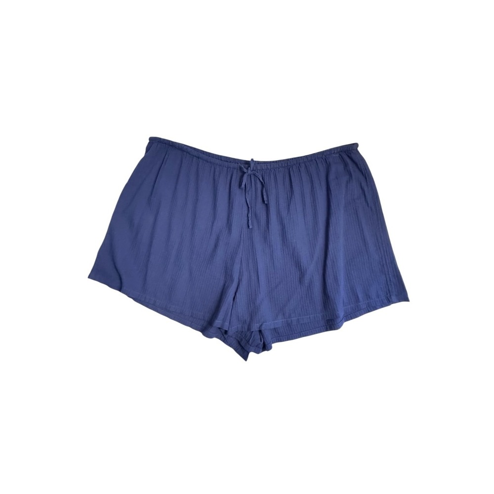 J.Crew Womens Navy Blue Cotton Gauze Herringbone Sleep Shorts XXL CI338 NWT